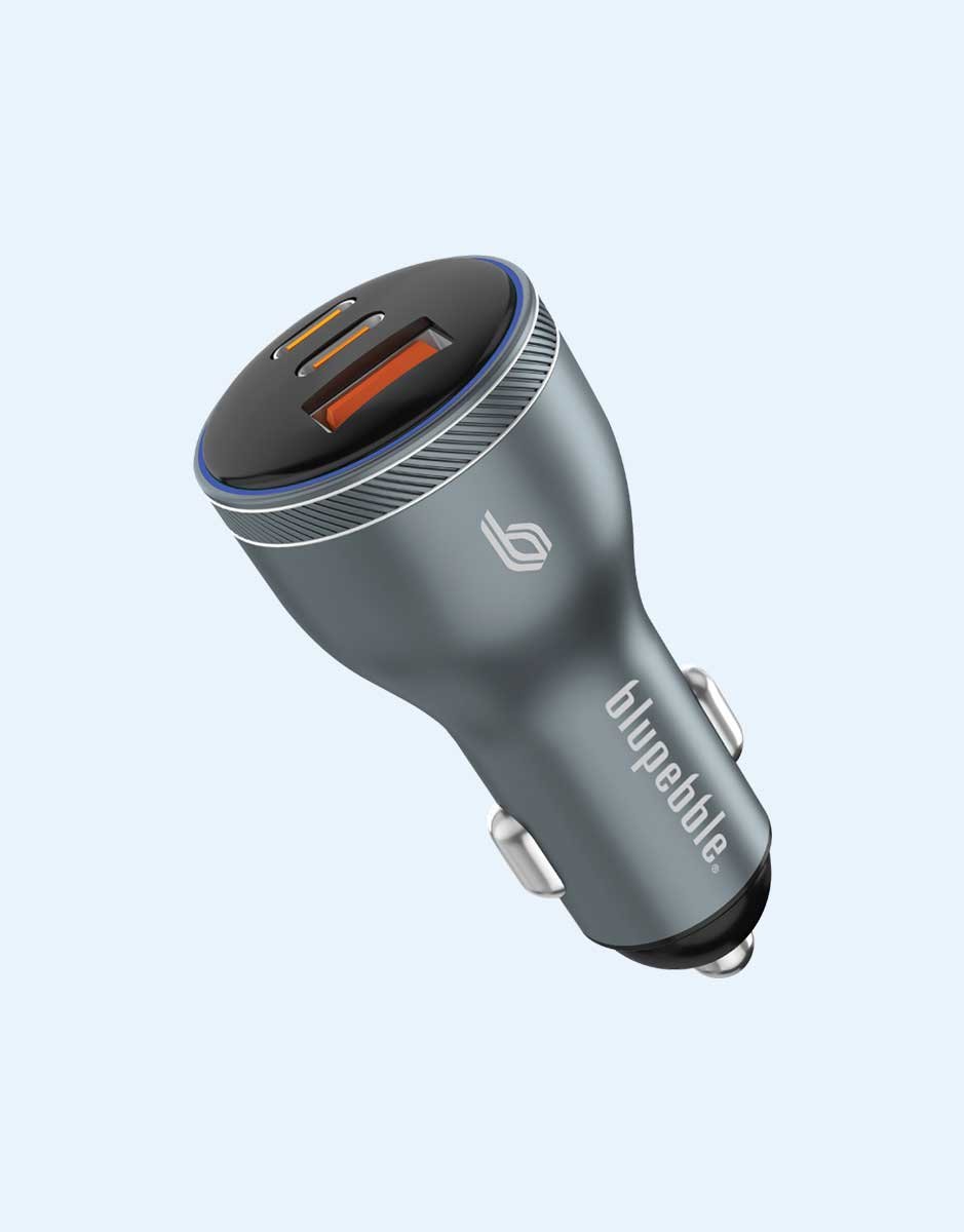 BLUPEBBLE NAVIPOWER FAST CAR CHARGER 95W WITH 2 PD TYPE-C AND QC 3.0 BP-CC001SG thumbnail 2