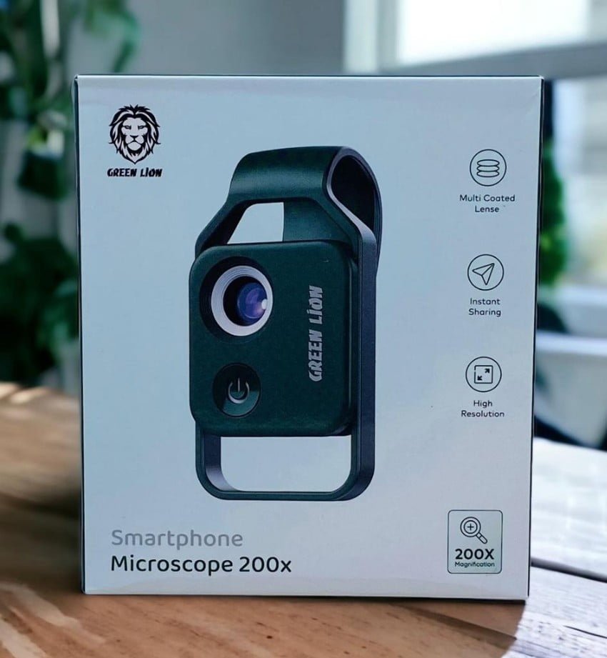 GREEN SMARTPHONE MICROSCOPE 200x GREEN GN200XMICSGN thumbnail 2