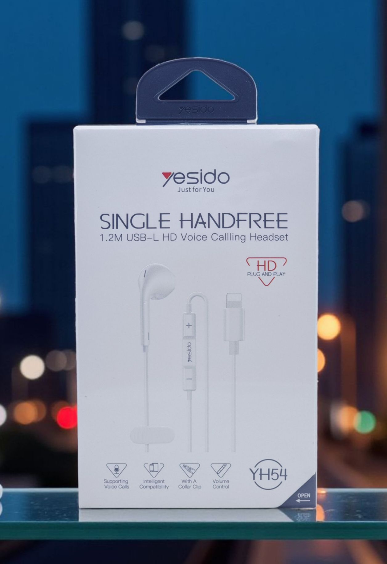 YESDIO HD VOICE CALLING SINGLE EAR HANDFREE WITH LIGHTNING CONNECTOR YH54 thumbnail 2