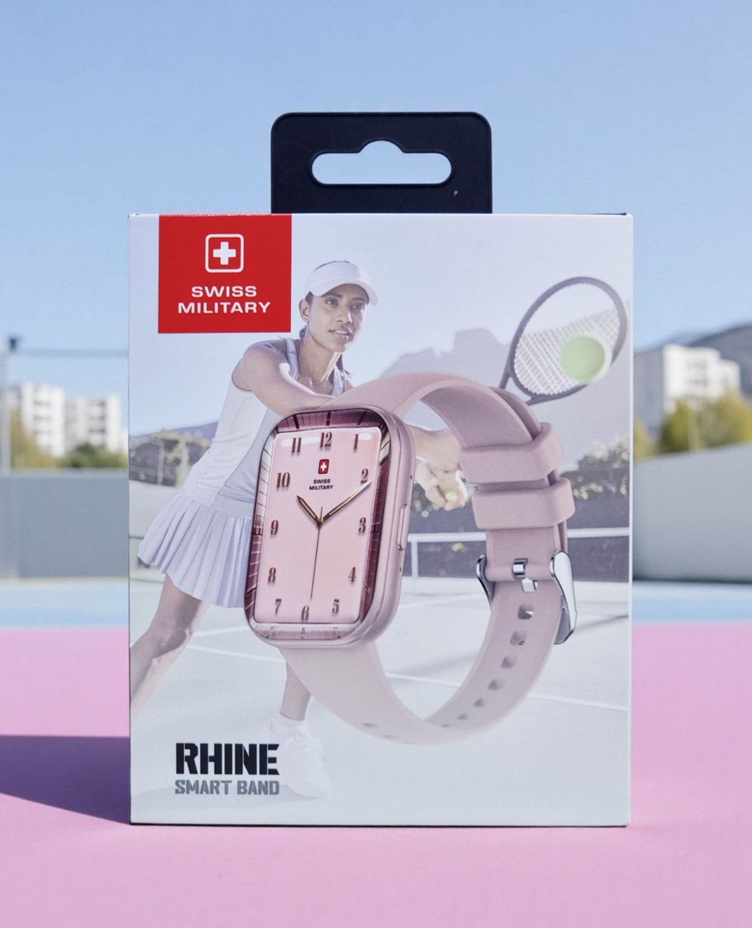 SWISS MILITARY RHINE SMART BAND PINK WITH 3 TALK  SM-BAND-RHINE3-PNKFPNKS thumbnail 2