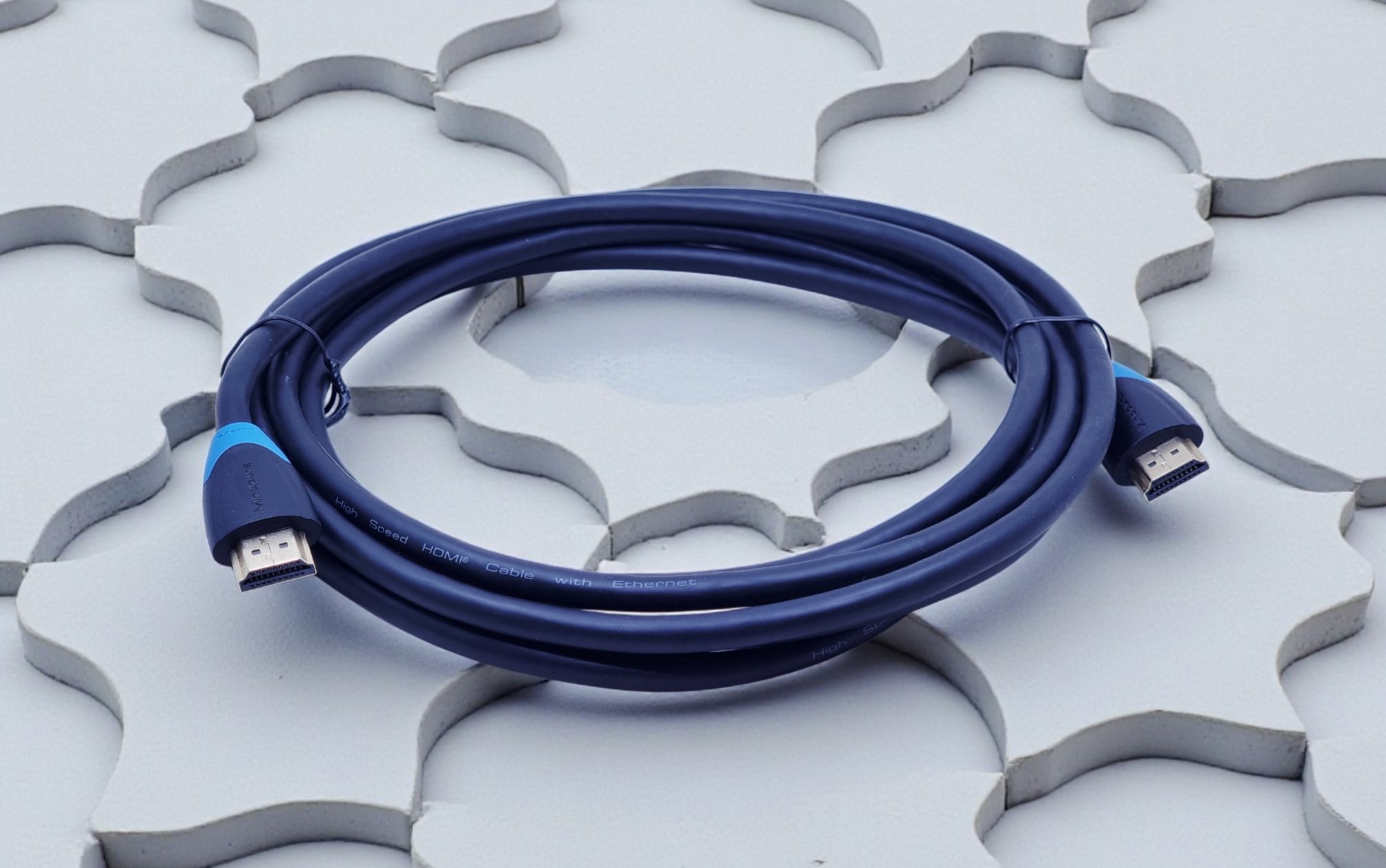 MINDPURE HDMI CABLE WITH BLACK & BLUE ROUND WIRE 3M LX10004 thumbnail 2
