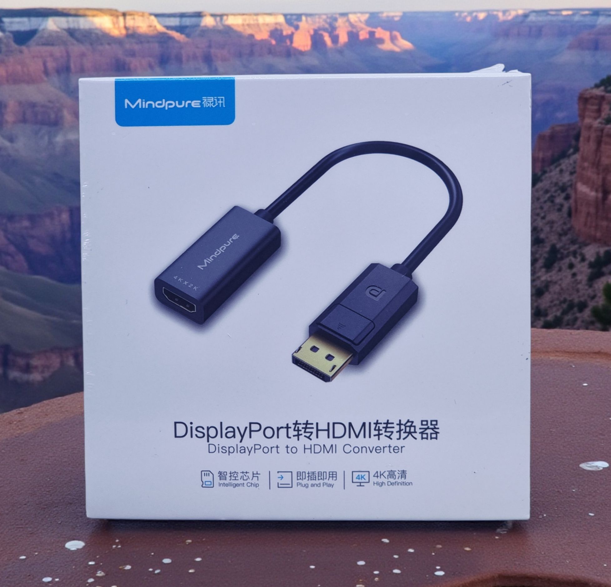 MINDPURE DP MALE TO HDMI FEMALE CONVERTER 4K*2K BLACK LX10205 thumbnail 2