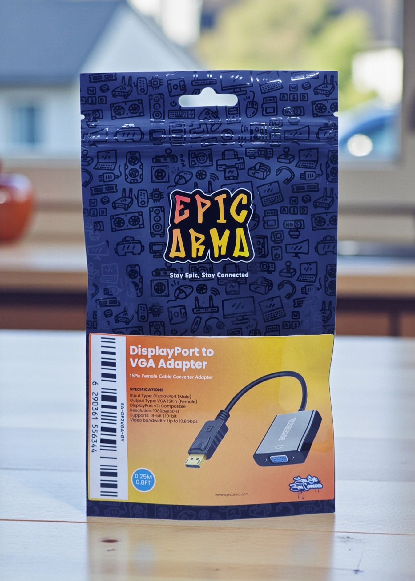 EPICARMA FULL HD DP TO VGA ADAPTER GRAY EA-DP2VGAX-GY thumbnail 2