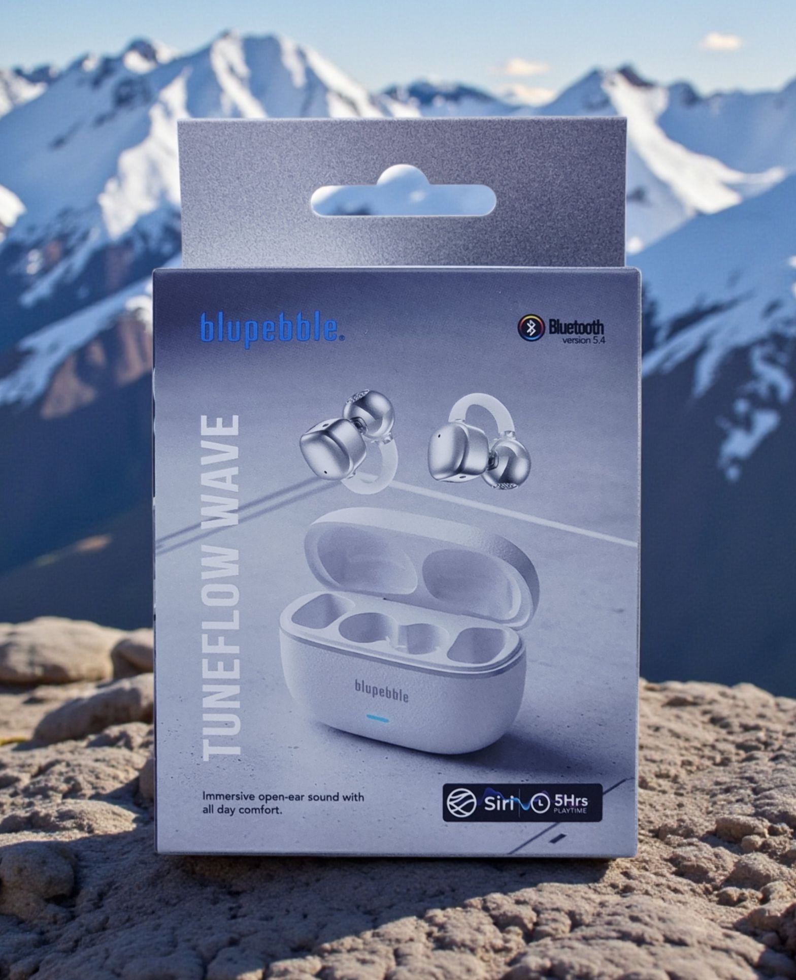 BLUPEBBLE TUNEFLOW WAVE TRUE WIRELESS EARBUDS BLACK BP-TWSTFWAVE-BK thumbnail 2