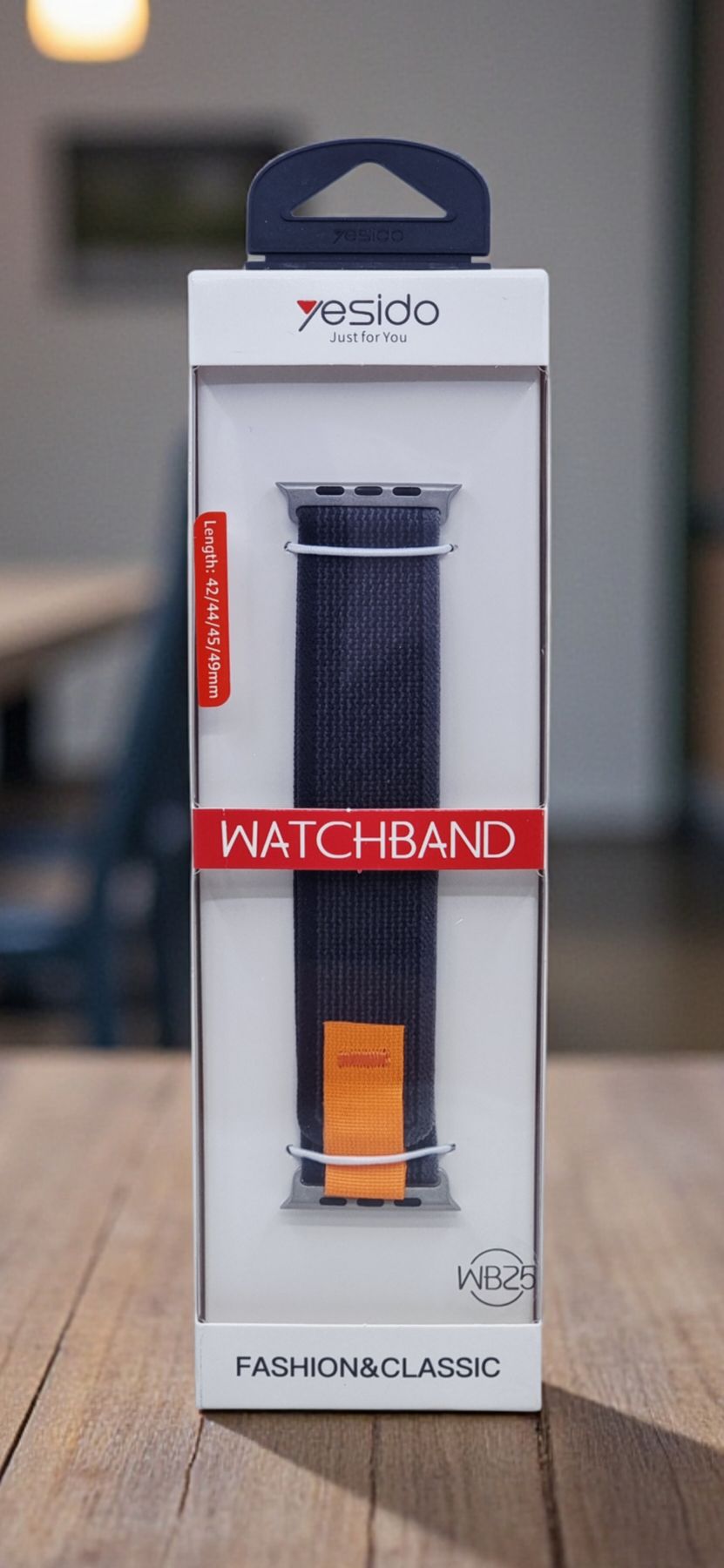 YESIDO APPLE WATCH SPORTS LOOP BAND 49MM BLACK GRAY WB25 thumbnail 2