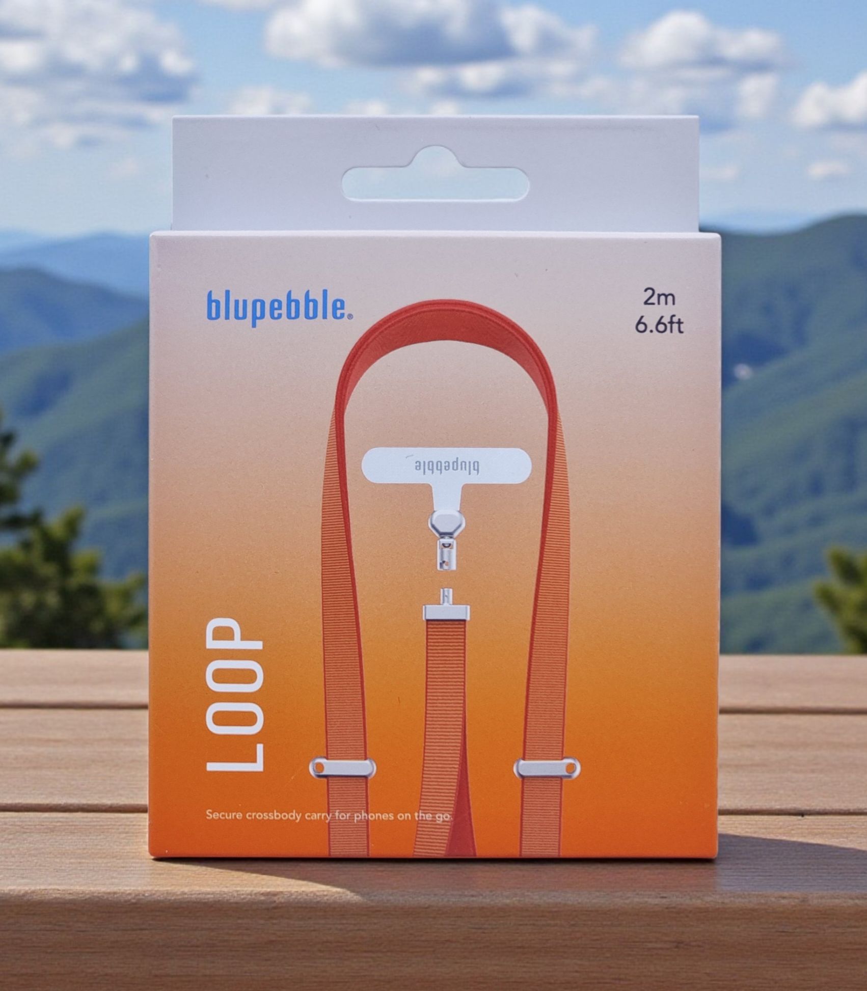 BLUPEBBLE MOBILE LOOP STRAP ORANGE BP-LOOP-OR thumbnail 2