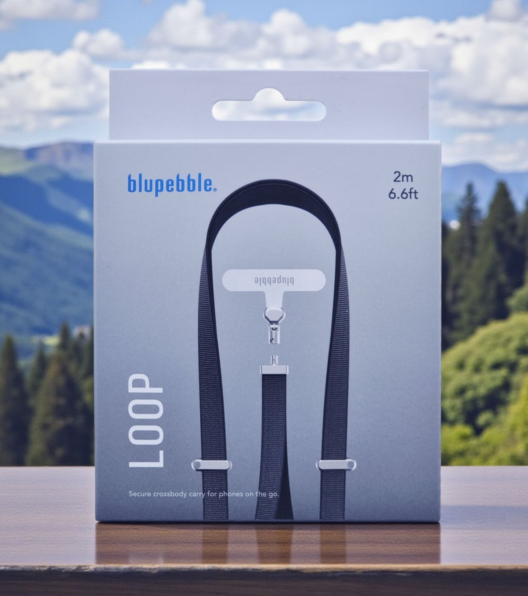 BLUPEBBLE MOBILE LOOP STRAP BLACK BP-LOOP-BK thumbnail 2