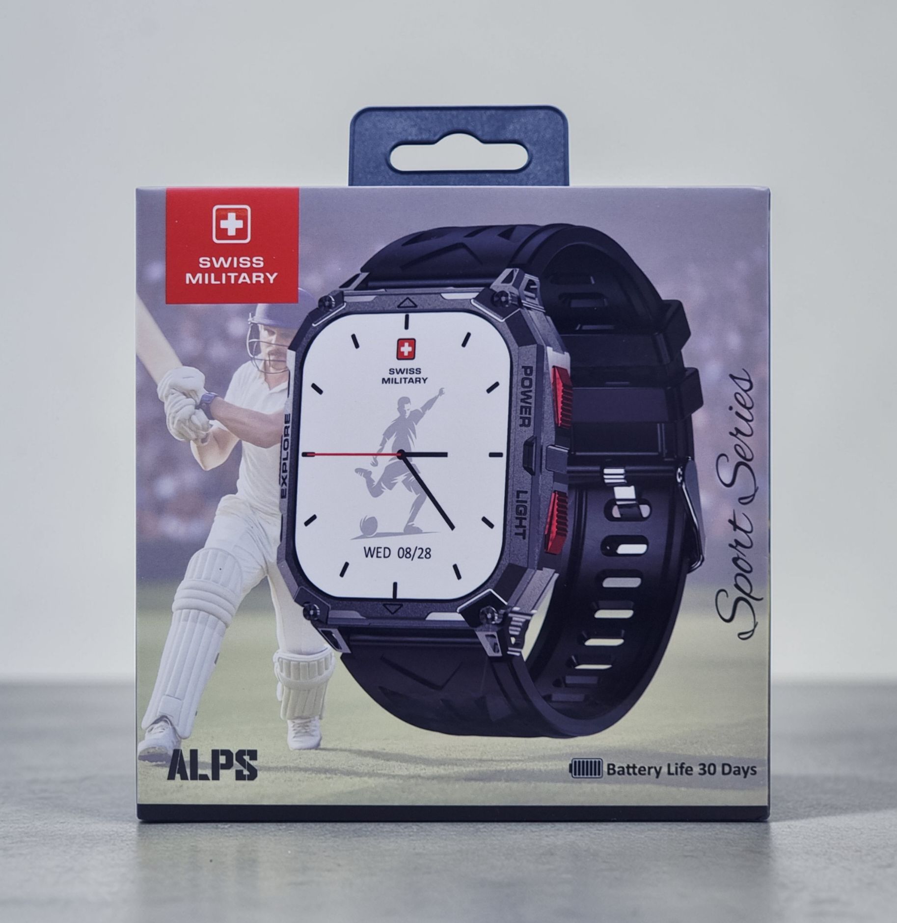 SWISS MILITARY ALPS SPORT SERIES SMART WATCH SILVER SM-WCH-ALPS-SPORT-BB-SILF-BLKS thumbnail 2