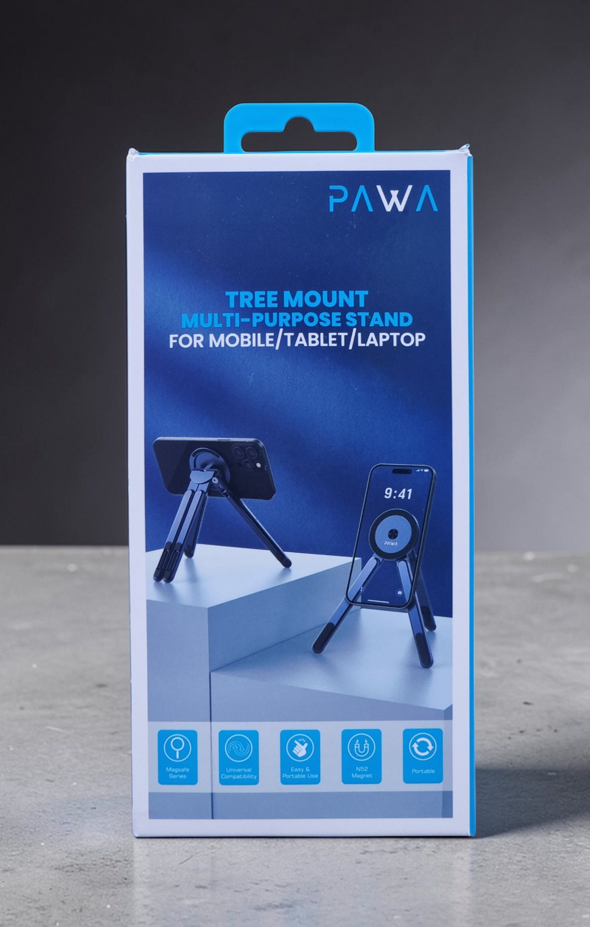 PAWA TREE MOUNT MULTI PURPOSE STAND FOR MOBILE-TABLET-LAPTOP GRAY PW-SCRMNT15-GY thumbnail 2