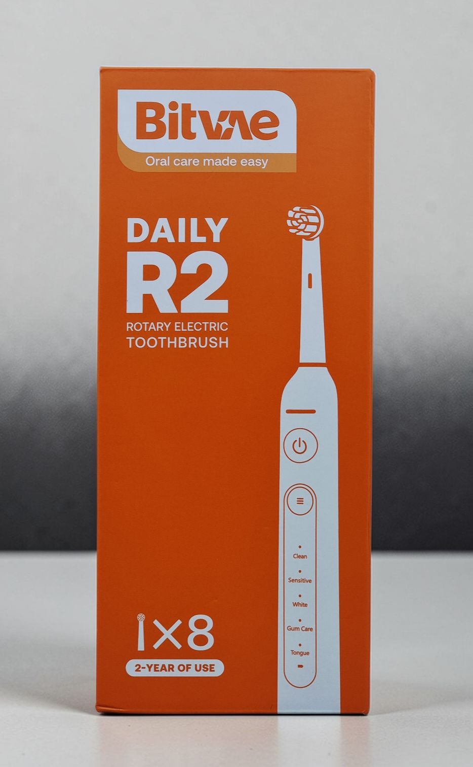 BITVAE TOOTH BRUSH WITH 8 HEADS +1 TRAVEL CASE  AND 1 HEADCAP PINK BV-R2 thumbnail 2