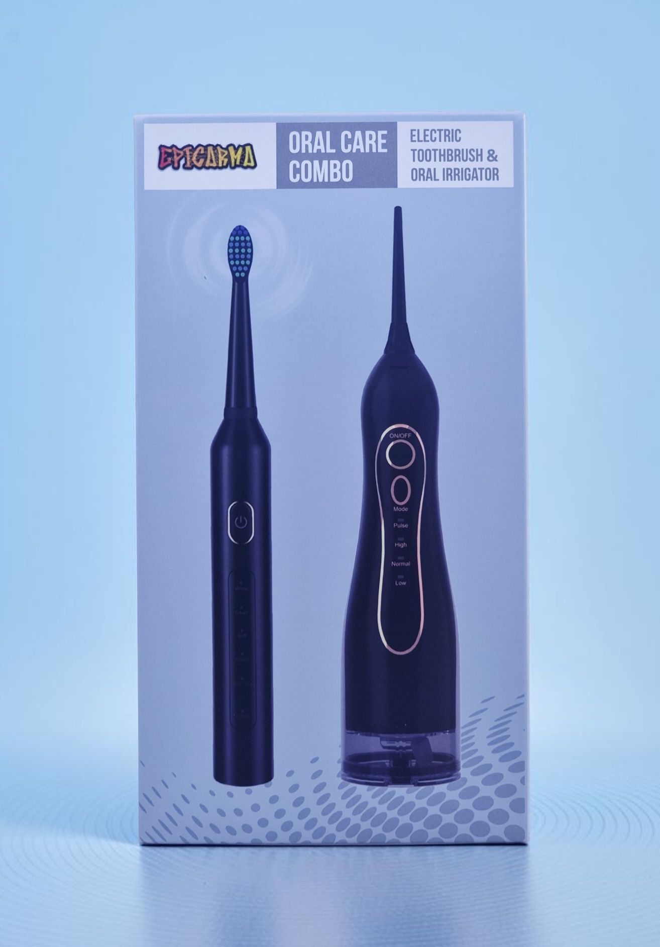 EPICARMA COMBO ELECTRIC TOOTHBRUSH AND ORAL IRRIGATOR BLACK EA-CMBT5F5-BK thumbnail 2