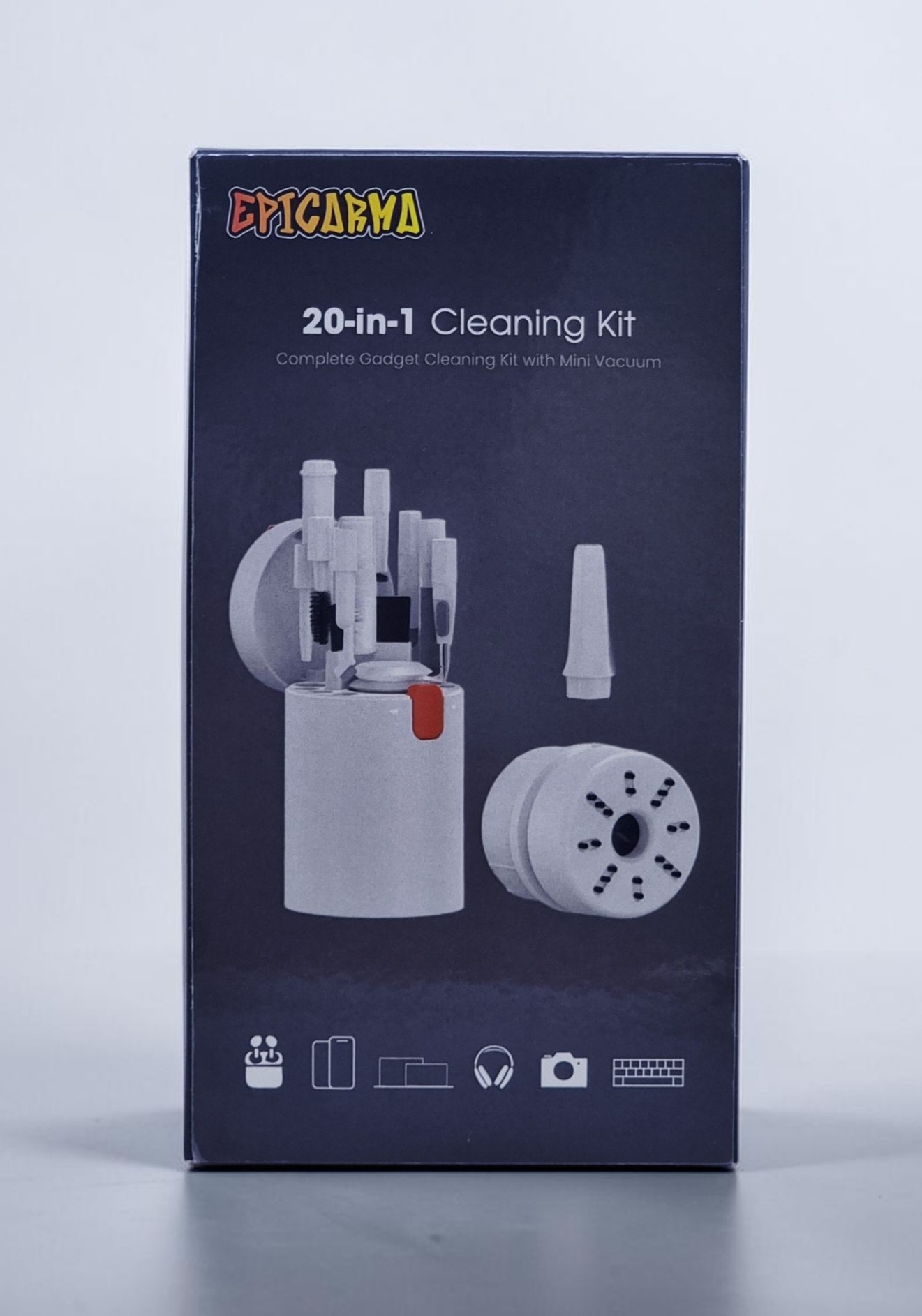 EPICARMA 20 IN 1 CLEANING KIT WITH MINI VACUUM WHITE EA-CLKITQ21-WH thumbnail 2