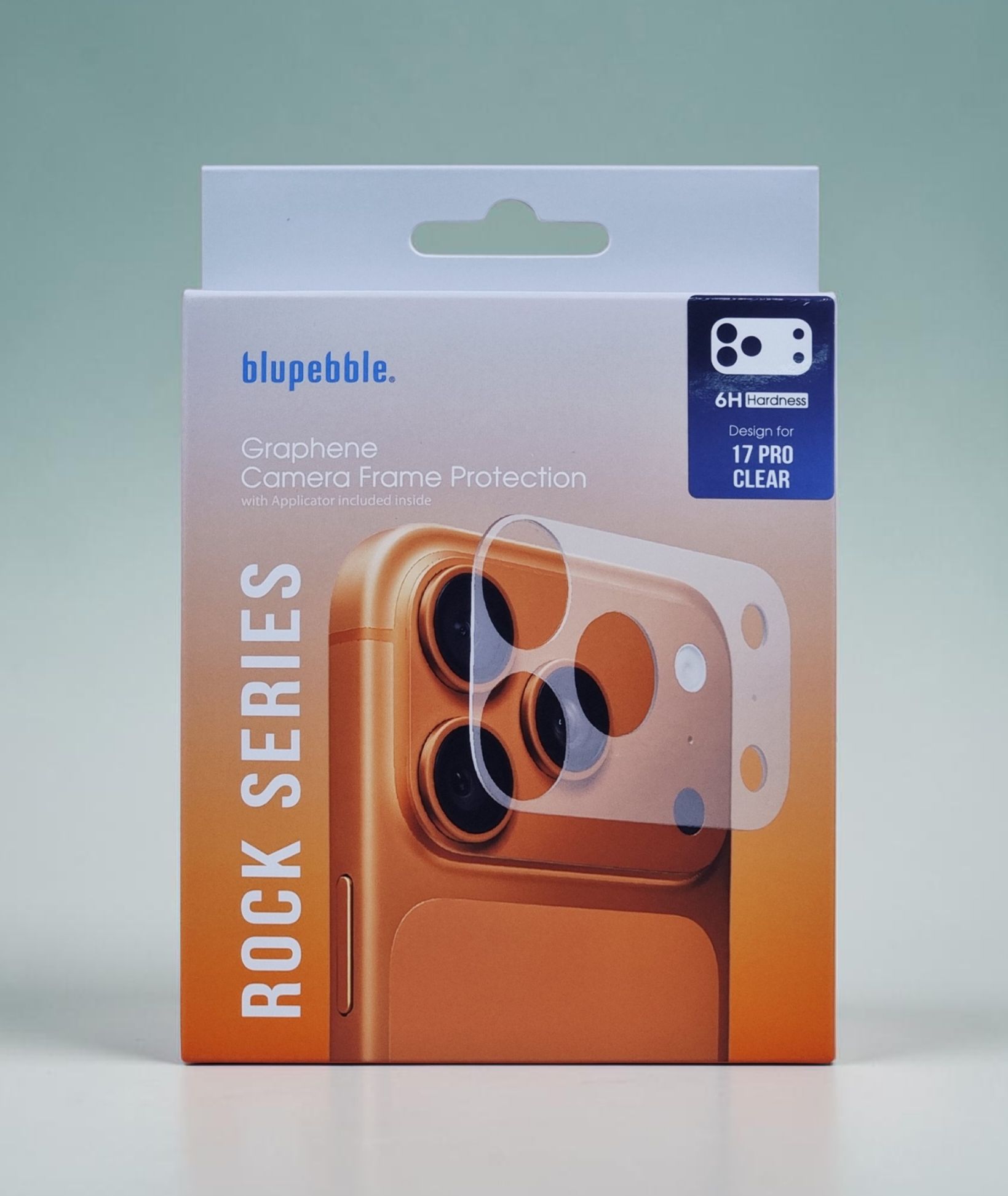 BLUPEBBLE IPHONE 17 PRO GRAPHENE CAMERA FRAME PROTECTION FILM CLEAR BP-CMFLM17PRO-CL thumbnail 2