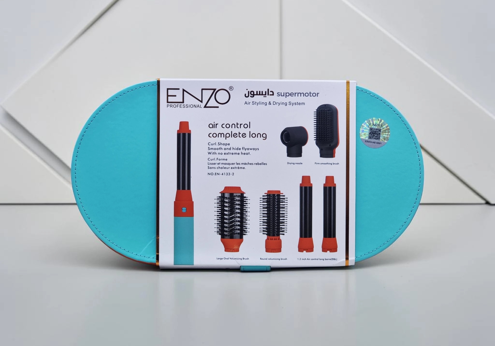 ENZO PROFESSIONAL AIR STYLING AND DRYING SYSTEM GREEN RED EN-4133-2 thumbnail 2