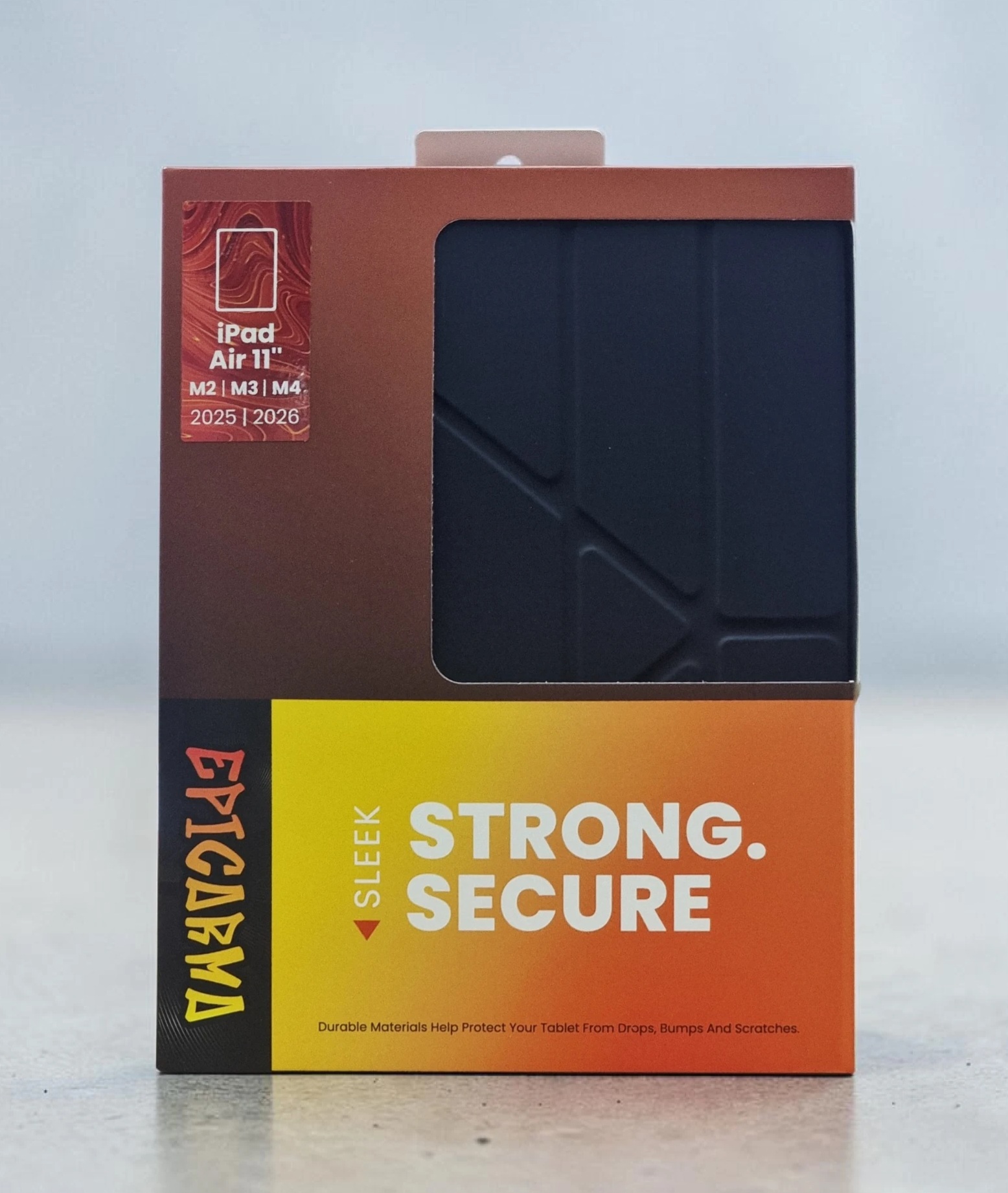 EPICARMA IPAD AIR 11 INCH M3M4 SLEEK STRONG SECURE CASE BLACK EA-IPA11-BK thumbnail 2