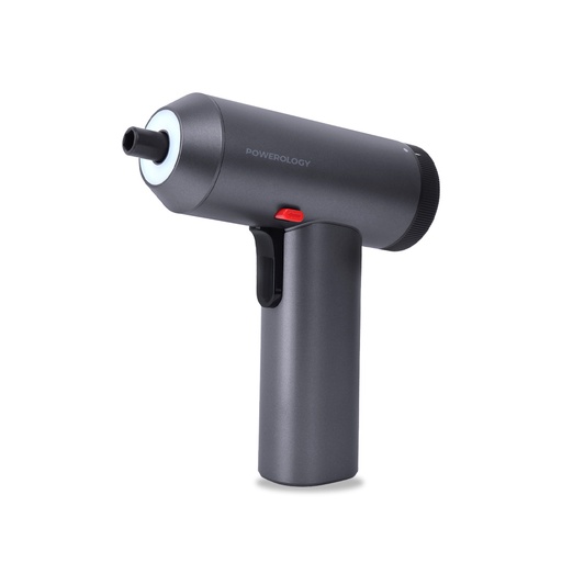 POWEROLOGY 30 BITS ELECTRIC SCREWDRIVER GUN WITH BUILT IN LED LIGHTS GREY P30IN1CSS thumbnail 2