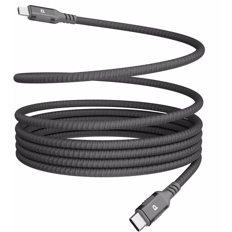 POWEROLOGY MAGLINK WEAVE MAGNETIC USB C CABLE 1.2M GRAY PCAB024GY thumbnail 2