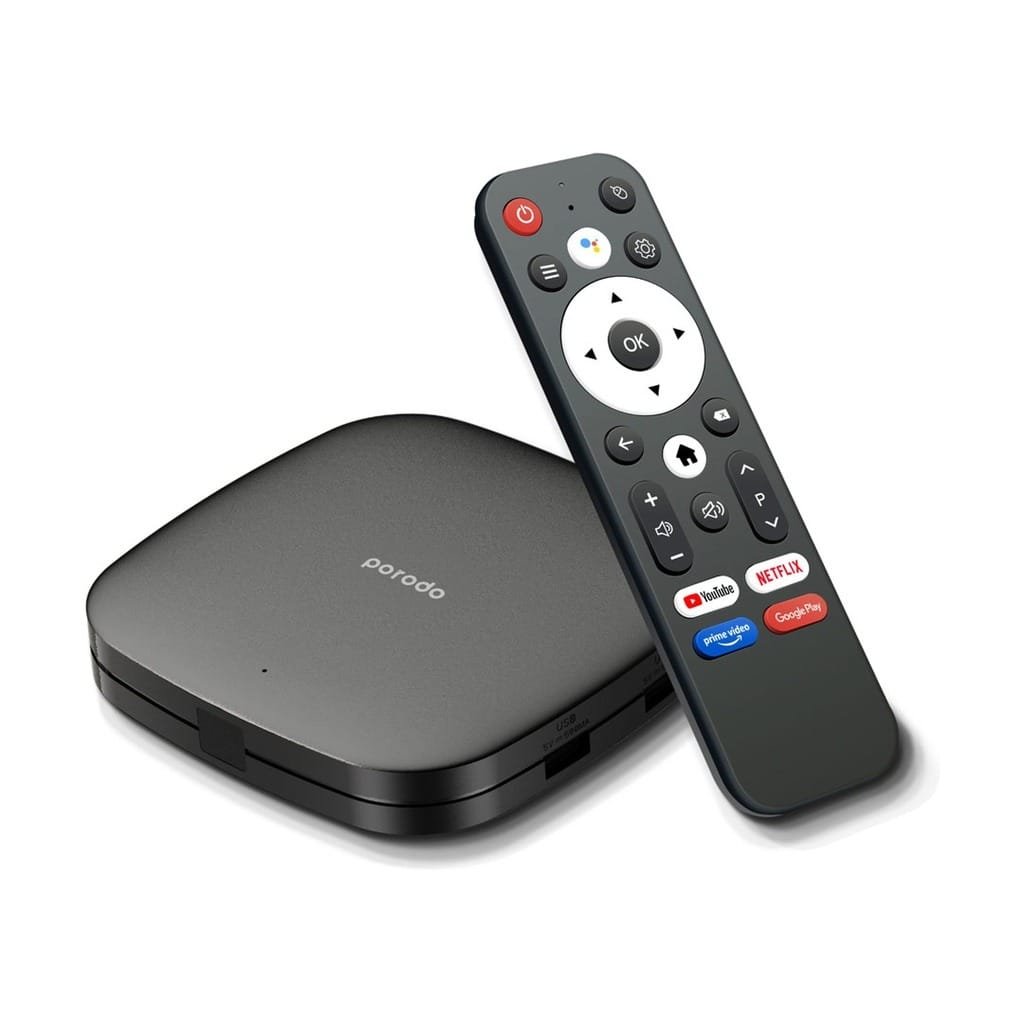 PORODO ANROID TV BOX 1080P 2GB RAM 8G ROM BLACK PD-ANTVB-BK thumbnail 2
