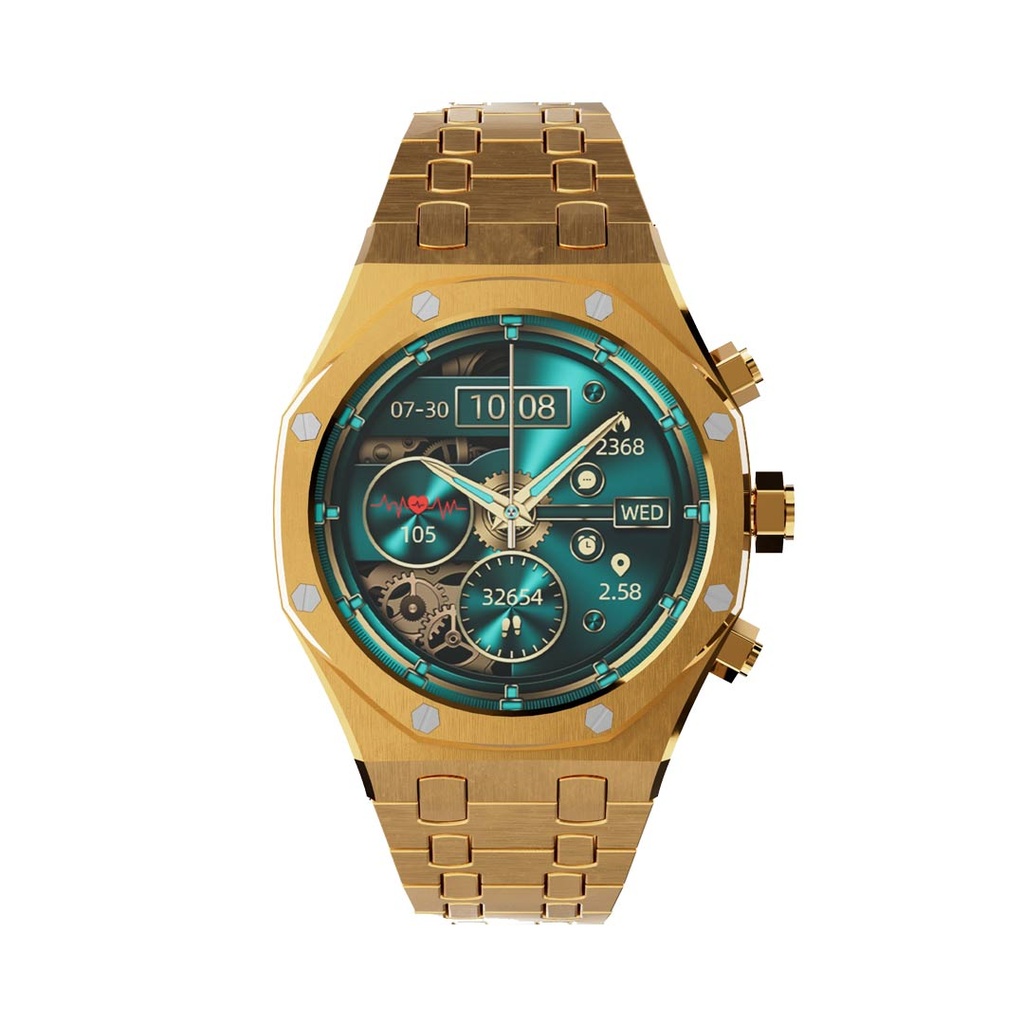 PORODO CRISTALLO AP SMART WATCH GOLD PD-CRISTALLOAP-GD thumbnail 2