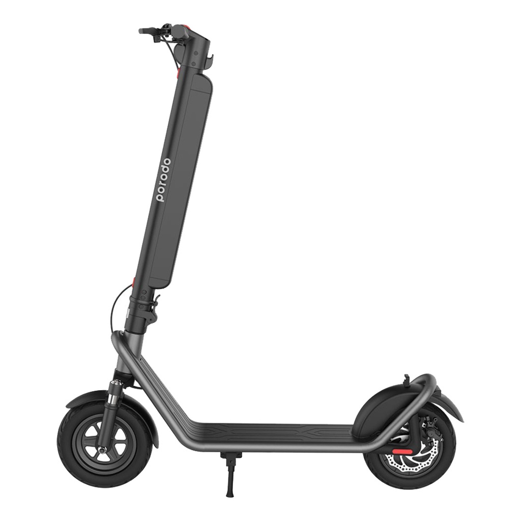 PORODO LIFESTYLE ADVANCED ELECTRIC URBAN SCOOTER WITH MOUNT AND HELMET GRAY PD-ESCTRMH-GY thumbnail 2