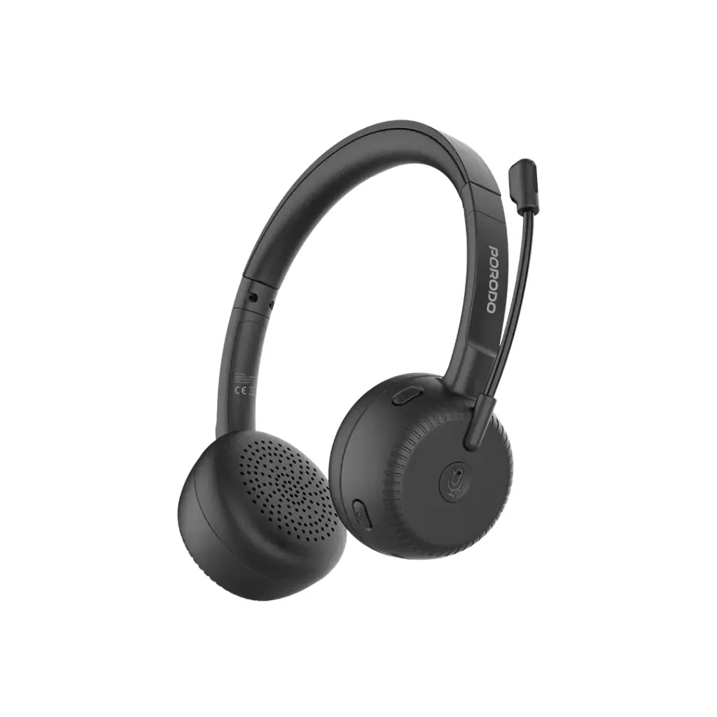 PORODO OFFICE WIRELESS HEADSET BLACK PD-ETK02-BK thumbnail 2