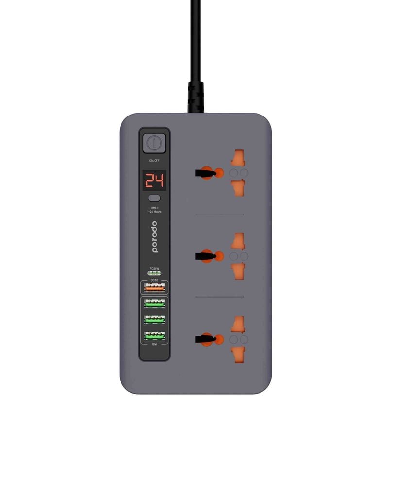 PORODO ULTIMATE HOME AND OFFICE KIT MULTI PORT POWER HUB 4USB A TO USB C thumbnail 2