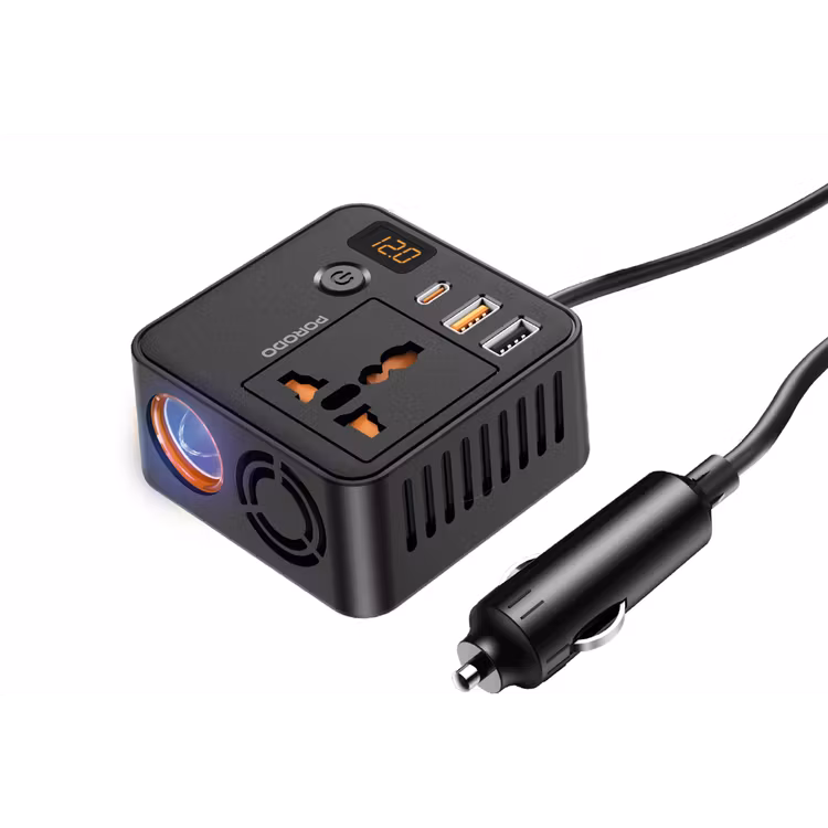 PORODO UNIVERSAL POWER INVERTER BLACK PD-FWCH057-BK thumbnail 2