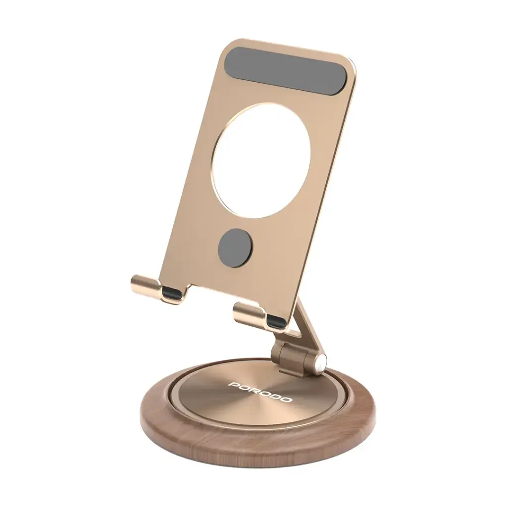 PORODO 360° ROTATING MOBILE & TABLET STAND GOLD PD-HSM23-GD thumbnail 2