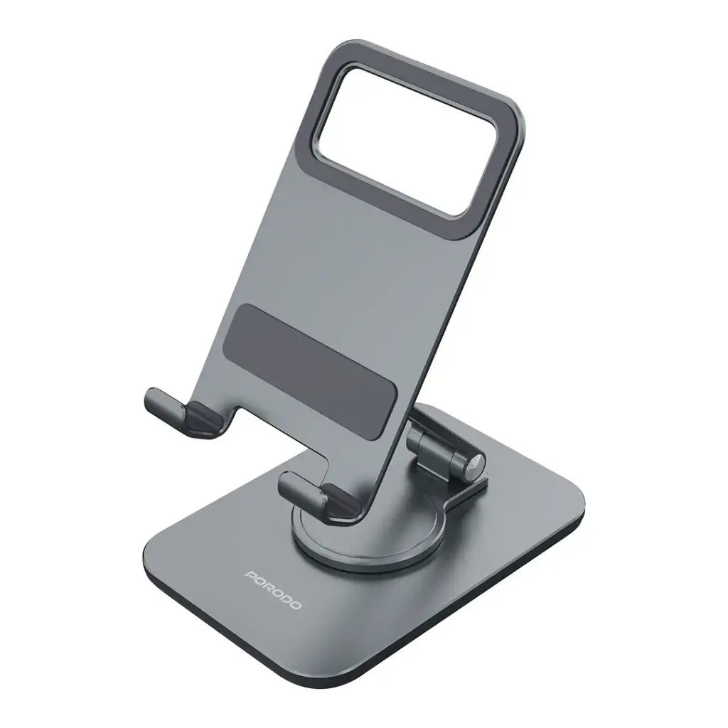 PORODO ALUMINUM MOBILE & TABLET STAND GRAY PD-HSM24-GY thumbnail 2