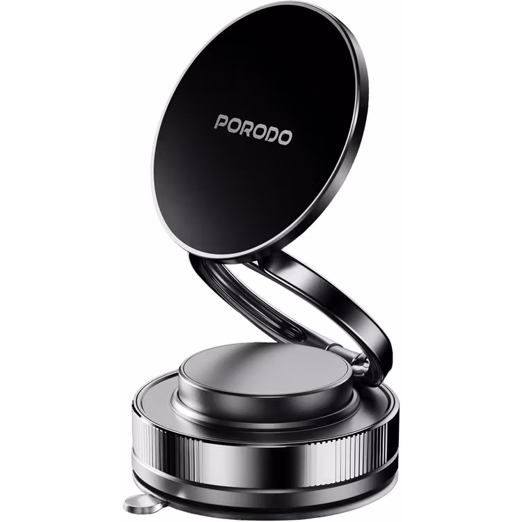 PORODO VACUSEAL VACUUM SUCTION FOLDING MAGNETIC MOUNT BLACK PD-HSM26-BK thumbnail 2