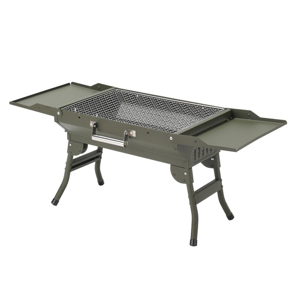 PORODO LIFESTYLE PORTABLE FOLDING SEATED BBQ GRILL BLACK thumbnail 2