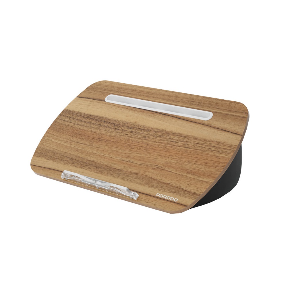 PORODO LIFESTYLE BEAN PILLOW LAP DESK GRAY PD-LFST008-BU thumbnail 2