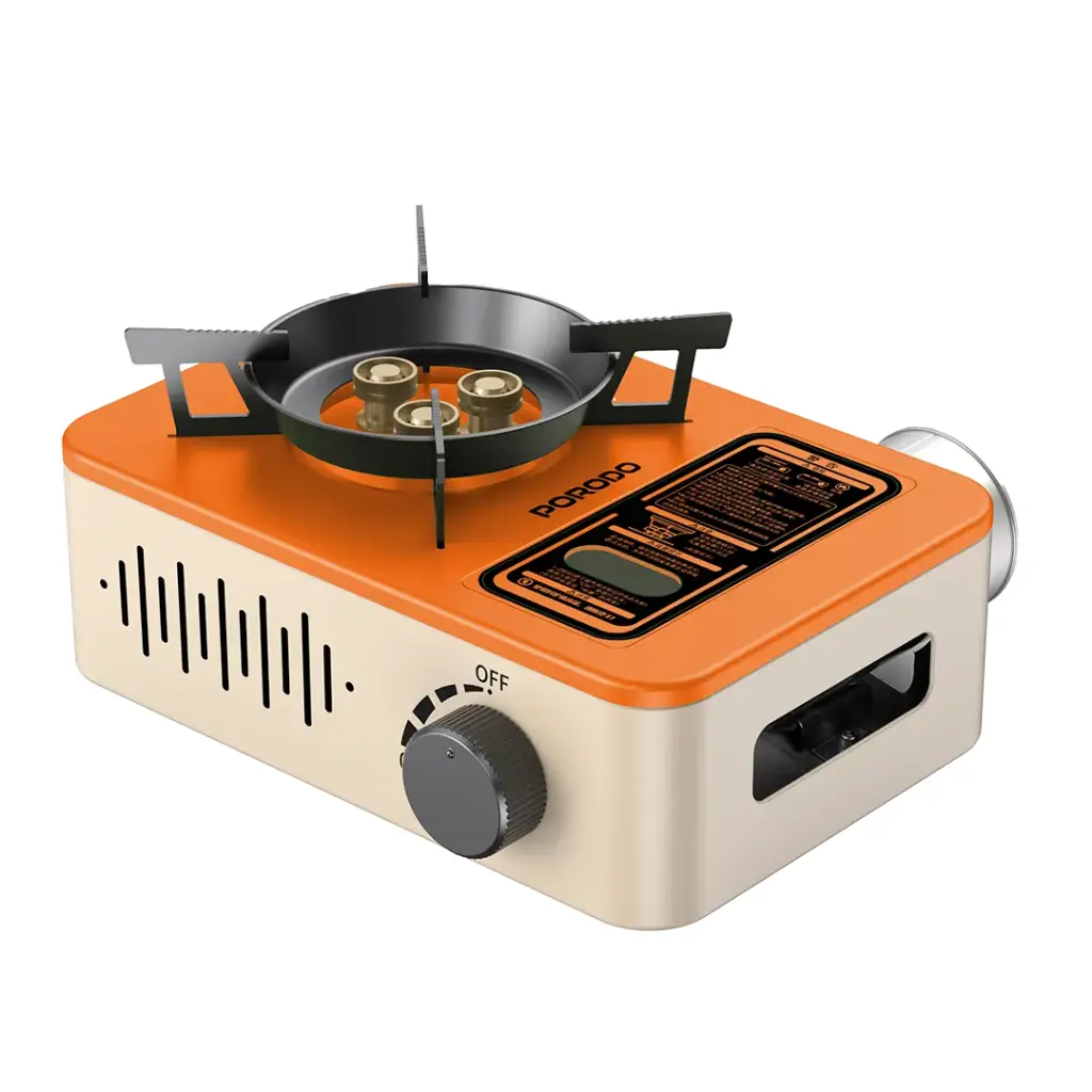 PORODO LIFESTYLE PORTABLE OUTDOOR STOVE 3200W ORANGE PD-LFST077-ORBG thumbnail 2