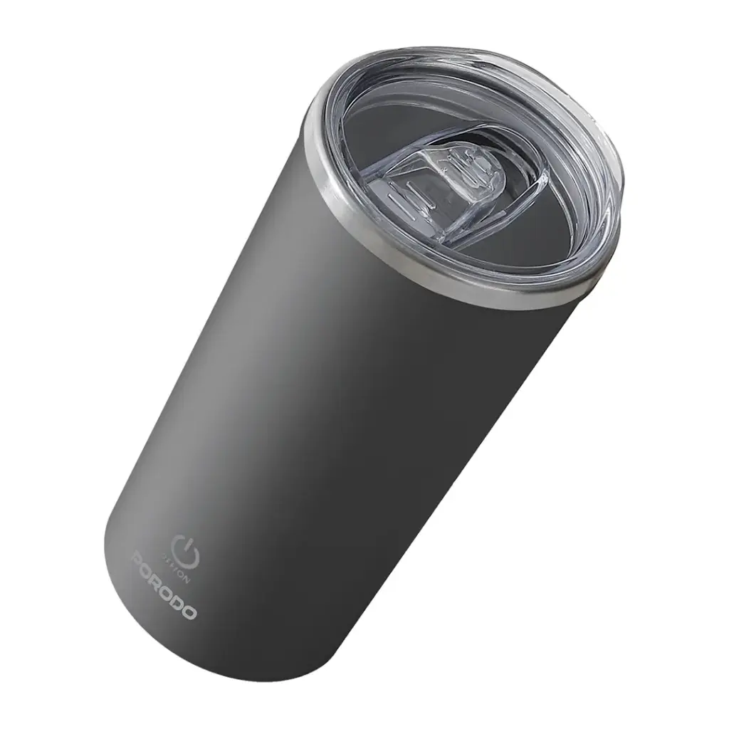 PORODO LIFESTYLE AUTO STIRRING INSULATED MUG BLACK PD-LFST138-BK thumbnail 2