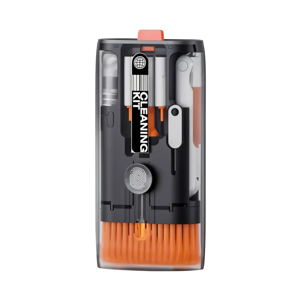 PORODO LIFESTYLE 11-IN-1 MULTIPURPOSE CLEANING KIT BLACK PD-LFST163-BK thumbnail 2