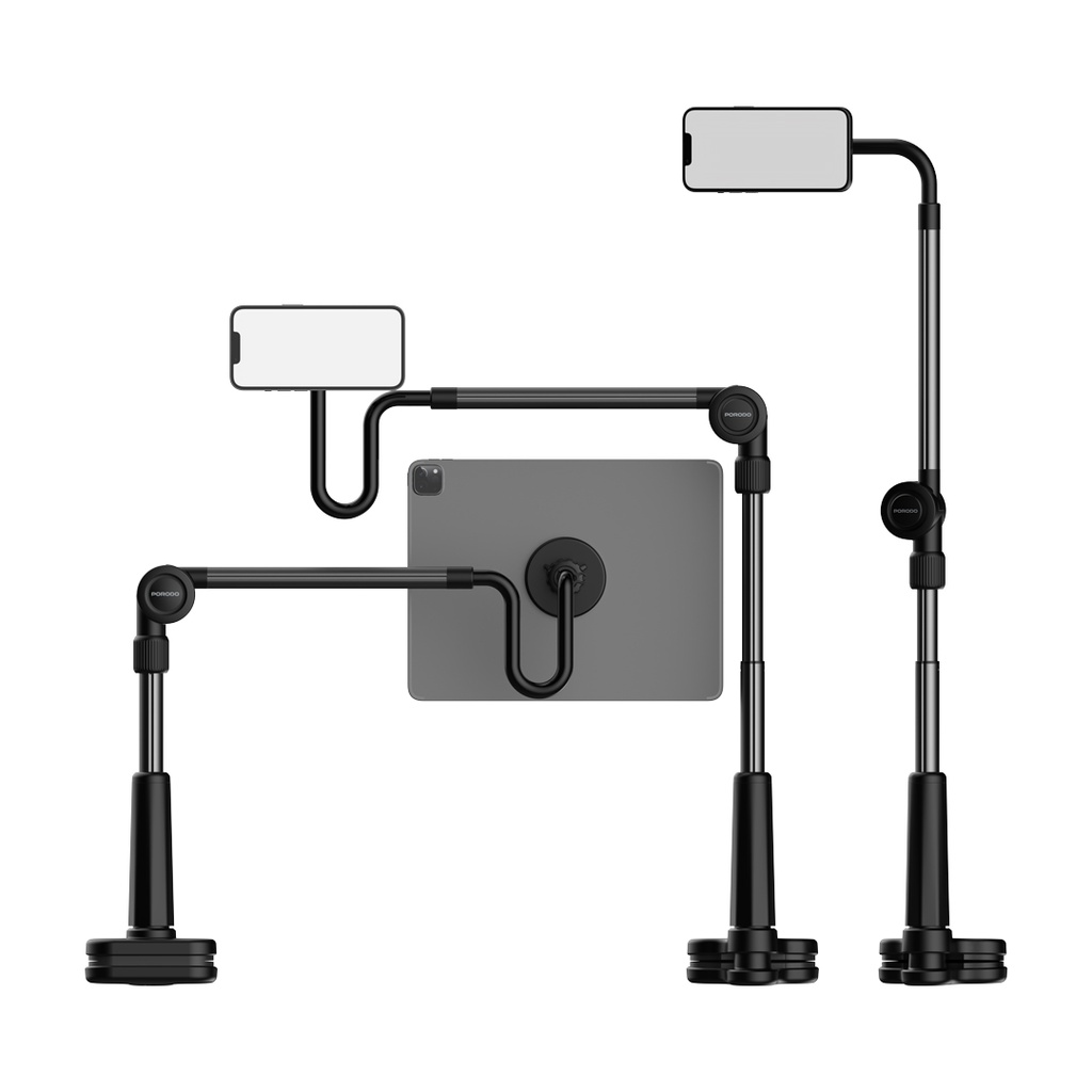 PORODO MAGSAFE &TABLET LAZY BRACKET BLACK PD-LMGS92-BK thumbnail 2