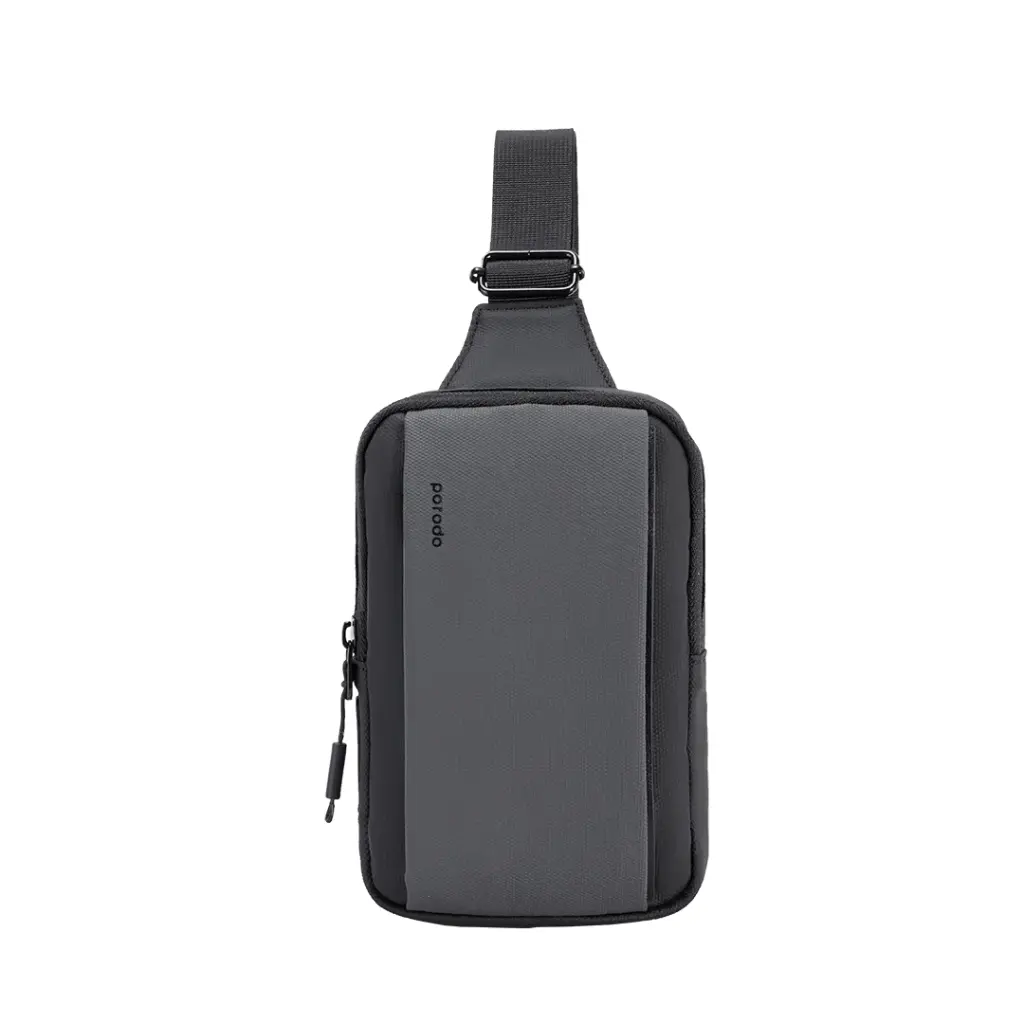 PORODO LIFESTYLE CROSS BODY SLING BAG PD-LSSLBG-BKGY thumbnail 2