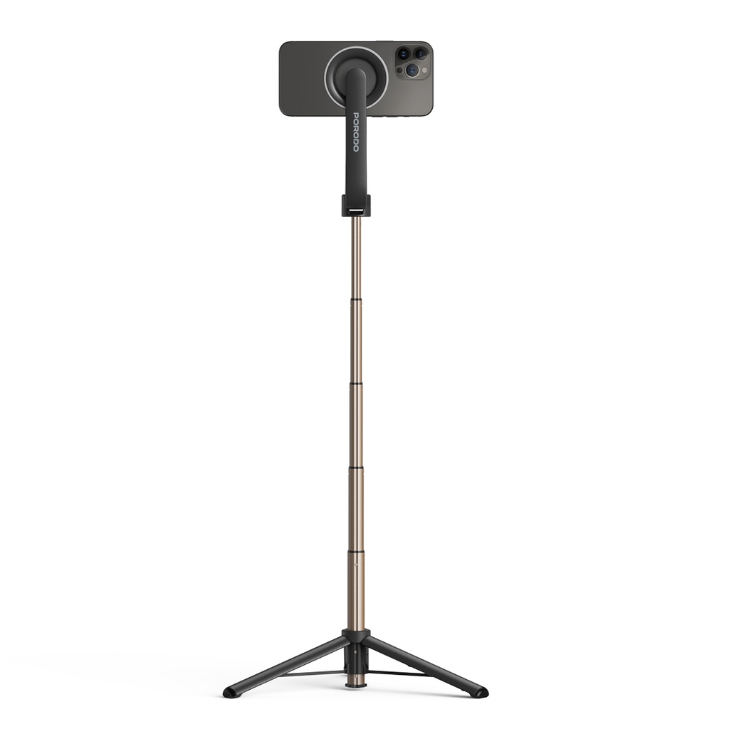 PORODO MAGNETIC MAGSAFE SELFIE TRIPOD 65CM BLACK PD-MGS64-BK thumbnail 2