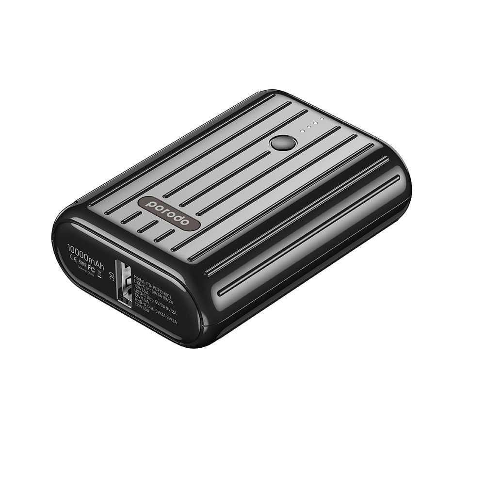 PORODO ULTRA COMPACT PD AND QC 10000MAH POWER BANK PD-PBFCH001-BK thumbnail 2