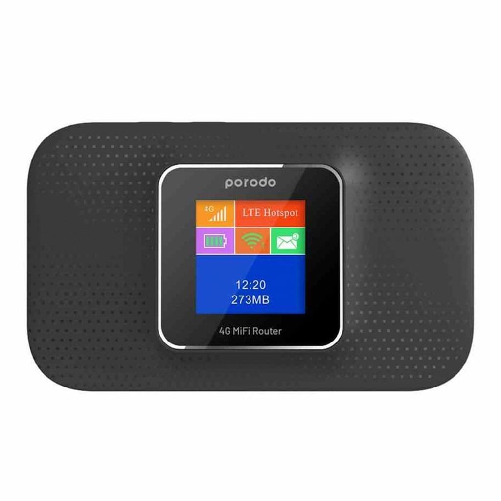 PORODO 4G LTE 3G PORTABLE HIGH SPEED ROUTER PD-PRT4GR-BK thumbnail 2