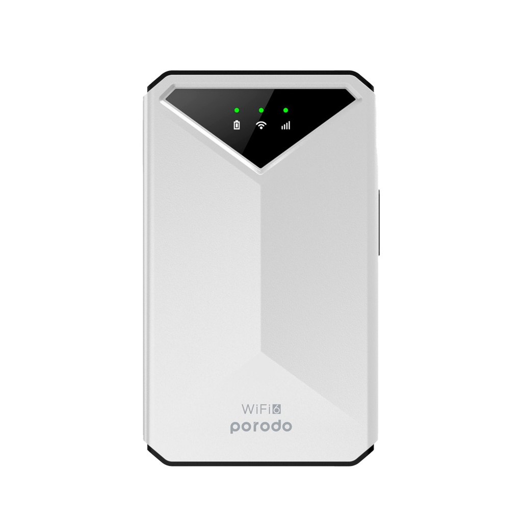 PORODO 4G LTE WIFI 6 POCKET ROUTER WHITE PD-PT4GRWD-WH thumbnail 2