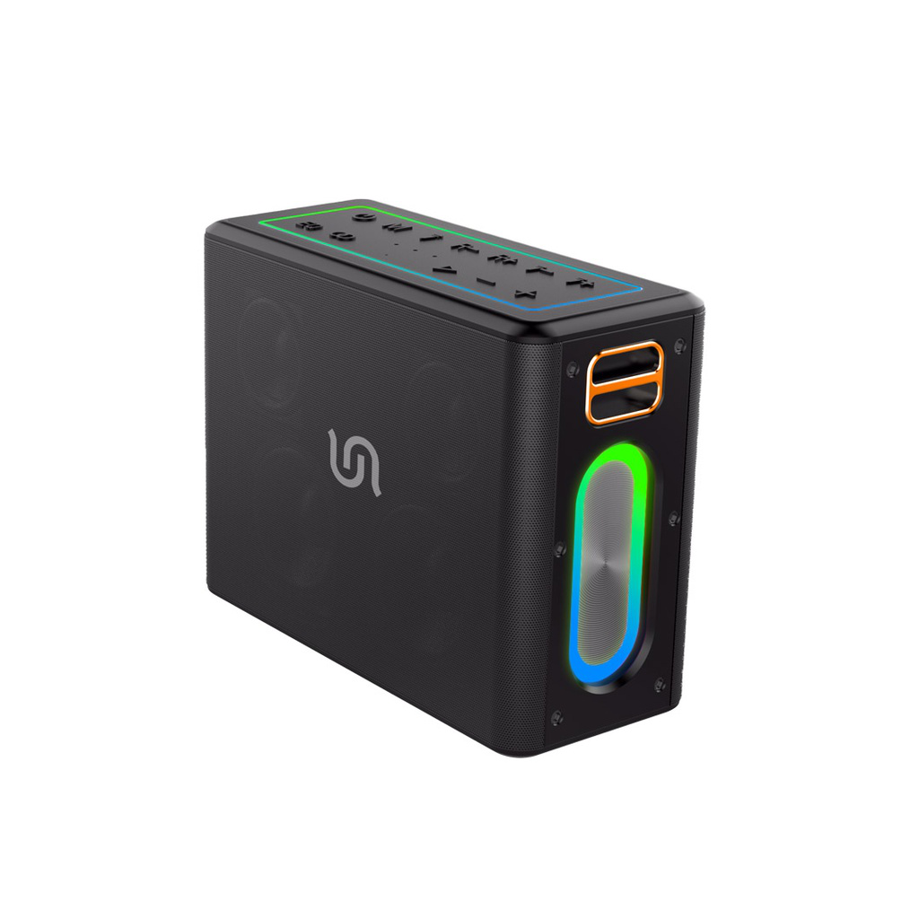 PORODO SOUNDTEC QUANTUM 2.2 CHANNEL PORTABLE BLACK SPEAKER PD-STKRS80-BK thumbnail 2