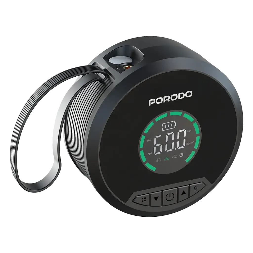 PORODO GAGEFIT POWER BANK AND JUMP STARTER 8000MAH BLACK PDCC218BK thumbnail 2