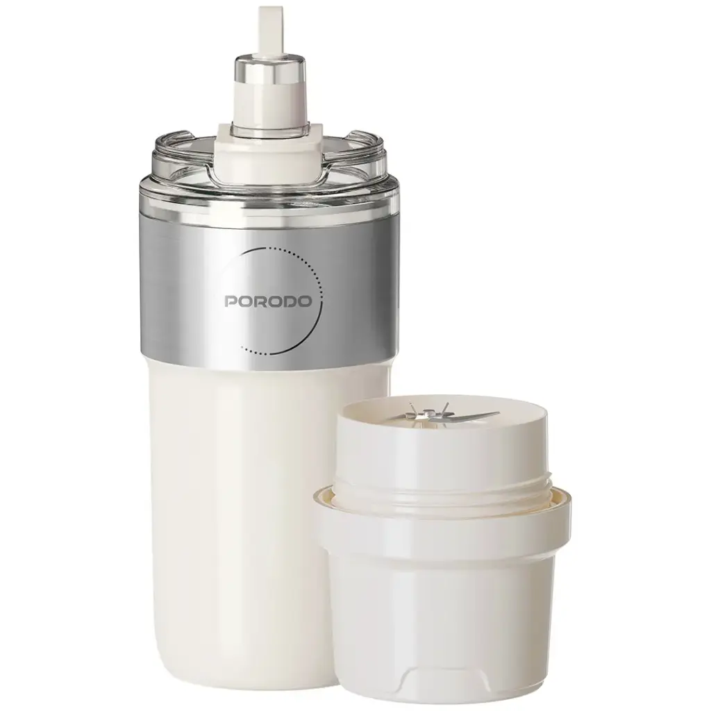 PORODO LIFESTYLE VACUUM INSULATED STAINLESS BLENDER CUP WHITE PDGCZK378WH thumbnail 2