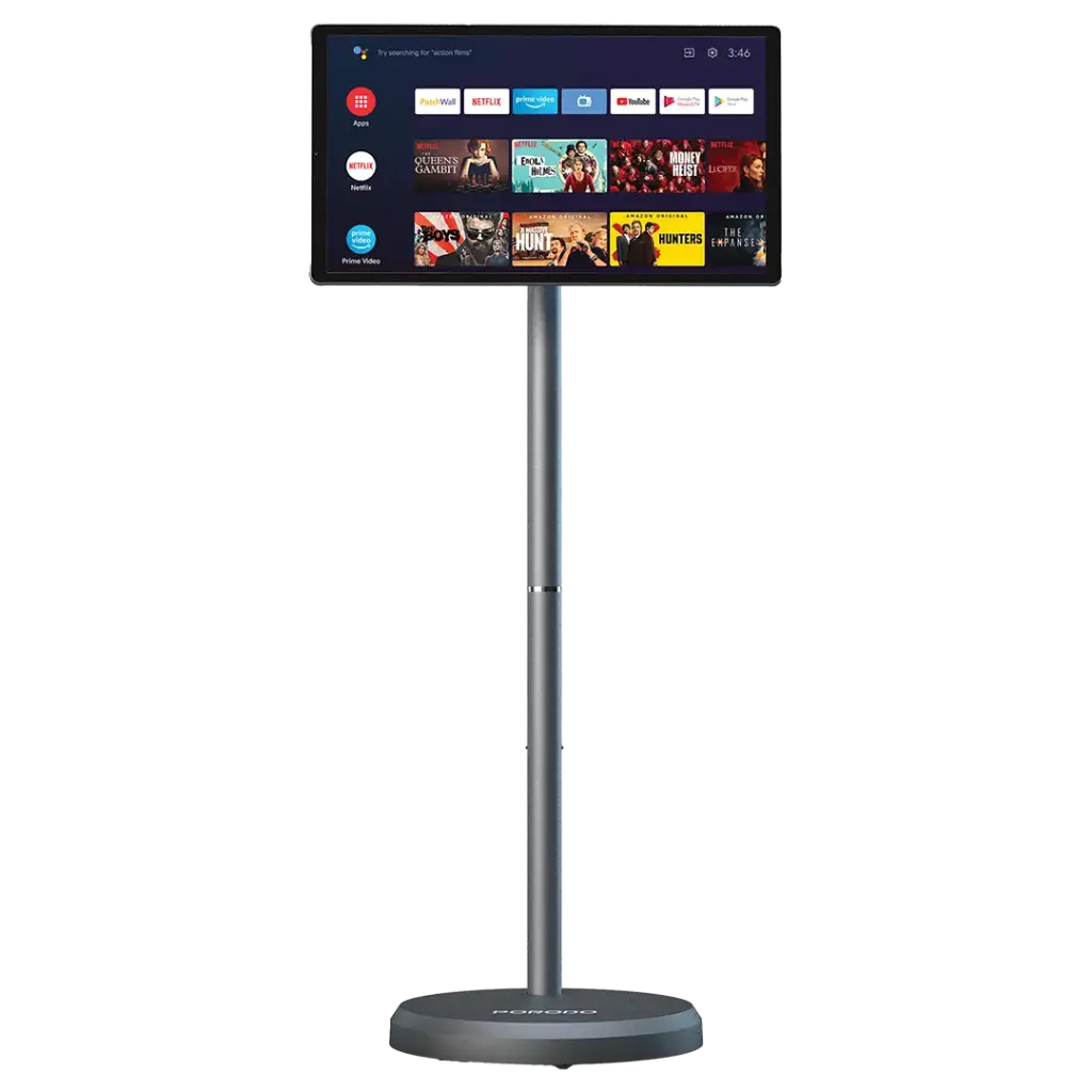 PORODO SURF 21.5 INCH SMART SCREEN WITH STAND ANDROID 15 27000MAH GREY PDHSDD03GY thumbnail 2