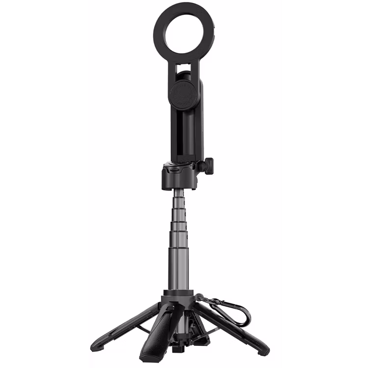 PORODO QUAD-BASE SELFIES STICK 360° FULL ANGLEROTATION BLACK PD-HSM34-BK thumbnail 2