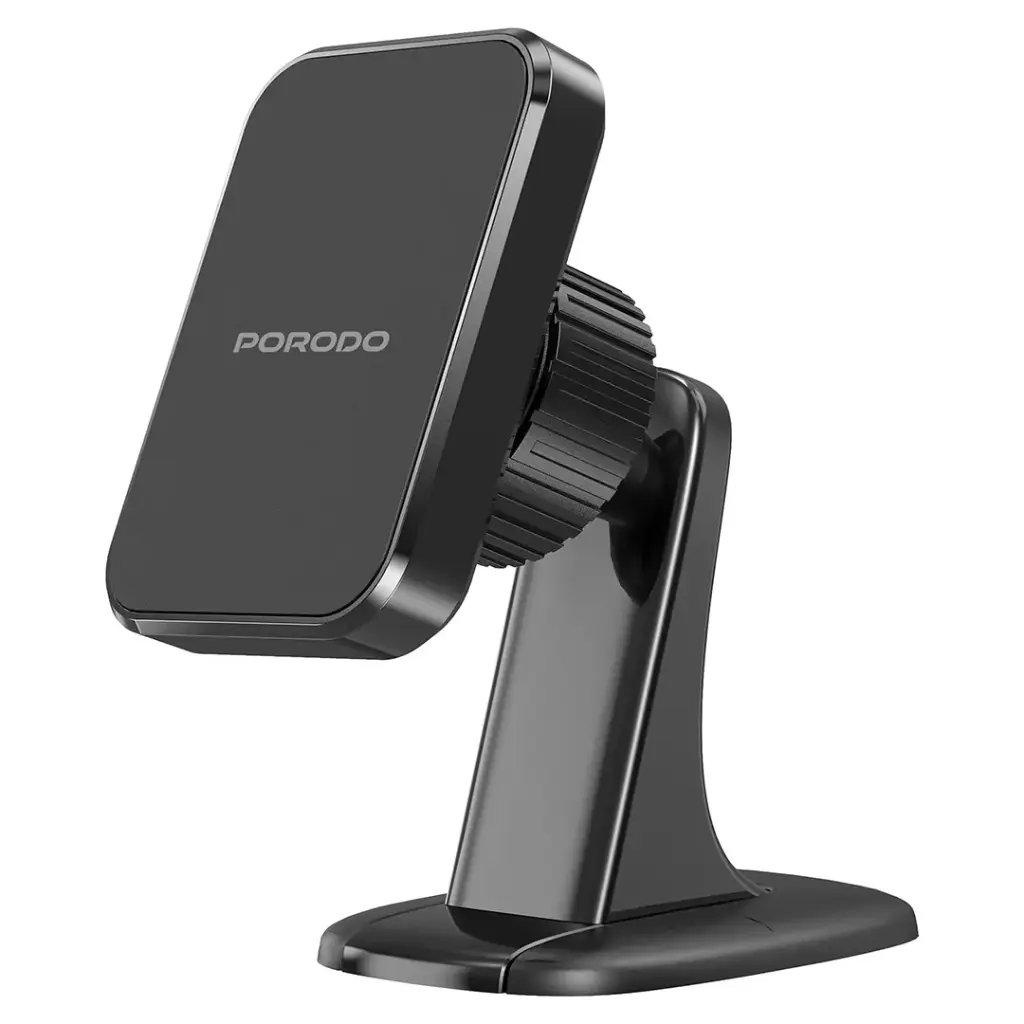 PORODO DUAL MOUNT MAGNETIC PHONE HOLDER WITH DASH & AIR VENT BLACK PDHSM35BK thumbnail 2