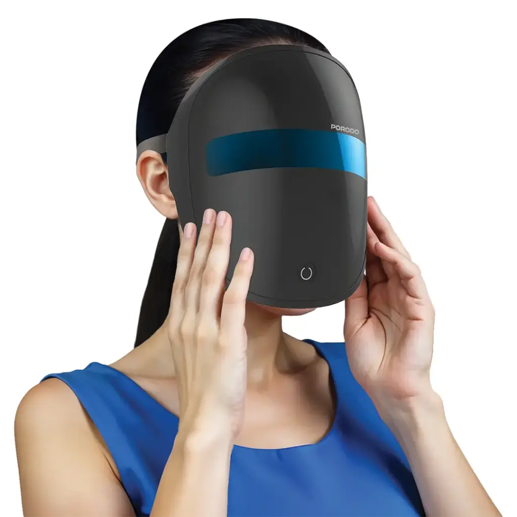 PORODO LIFESTYLE AURA GLOW LIGHT THERAPY MASK BLACK PDLFST206BK thumbnail 2