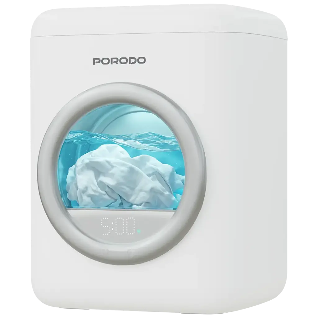 PORODO LIFESTYLE LAUNDER 1.7L PORTABLE MINI WASHING MACHINE WHITE PDLFSTBPM9WH thumbnail 2