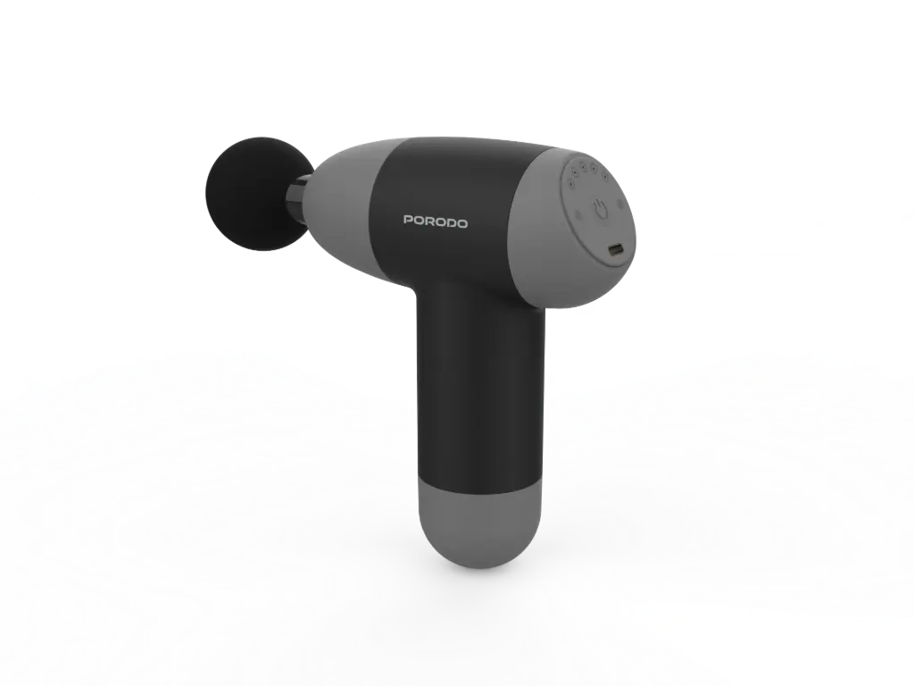 PORODO LIFESTYLE EASEON HANDHELD MASSAGER BLACK-GRAY PDLFSTJ14BKGY thumbnail 2